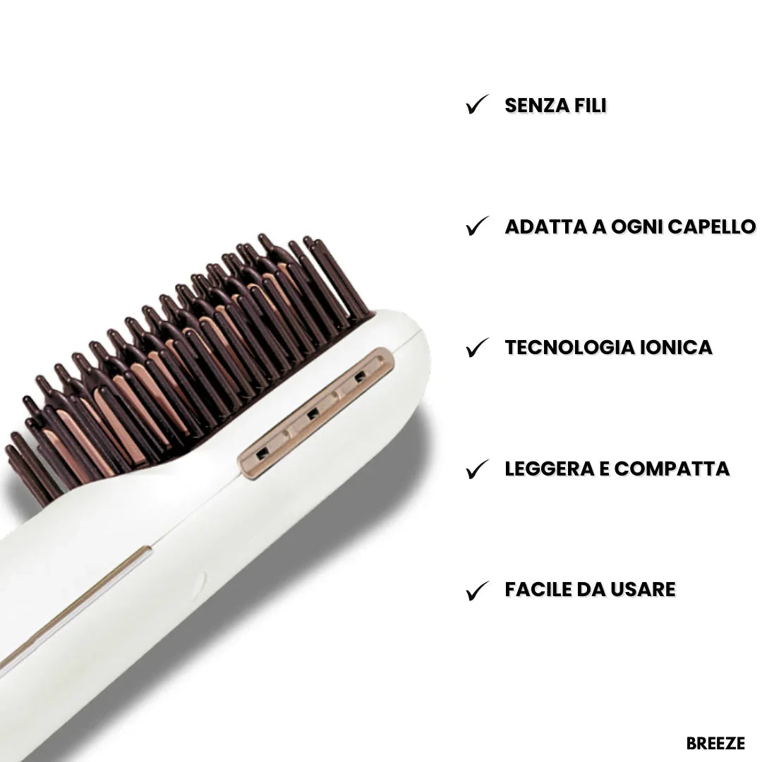 BREEZE MINI - SPAZZOLA LISCIANTE DA VIAGGIO - BREEZE