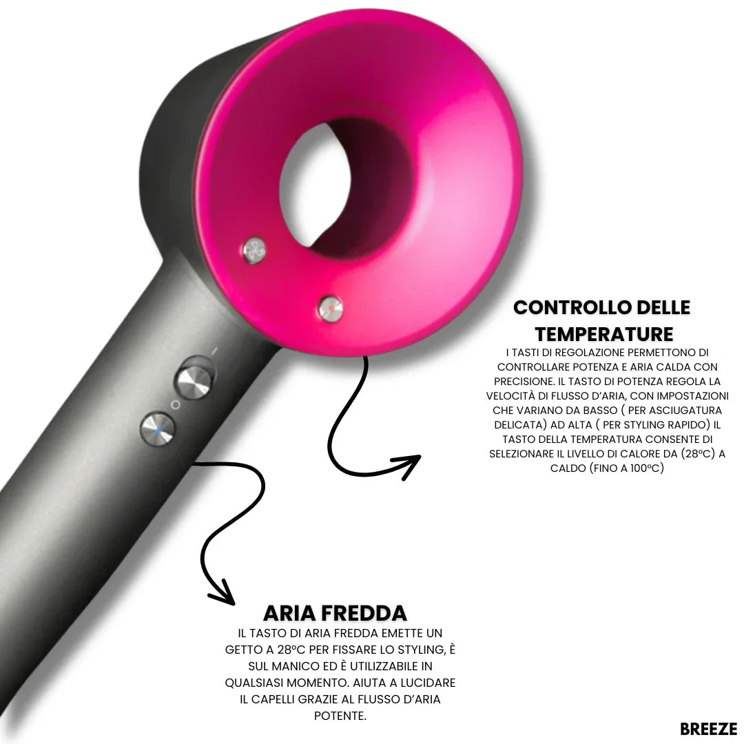 BREEZE-ASCIUGACAPELLI 5 IN 1 - BREEZE